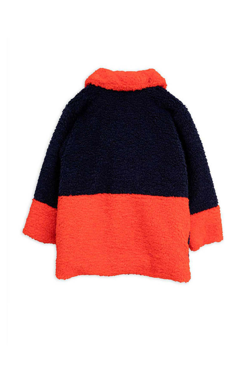 Kids Mini Rodini Faux Fur Jacket - Blue Kids Mini Rodini Faux Fur Jacket - Blue