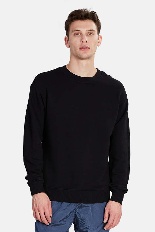 Cotton Citizen Bronx Crew Sweatshirt - Jet Black