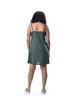 Eliza Faulkner Linen Slip Dress - Forest Green - Thumbnail 5