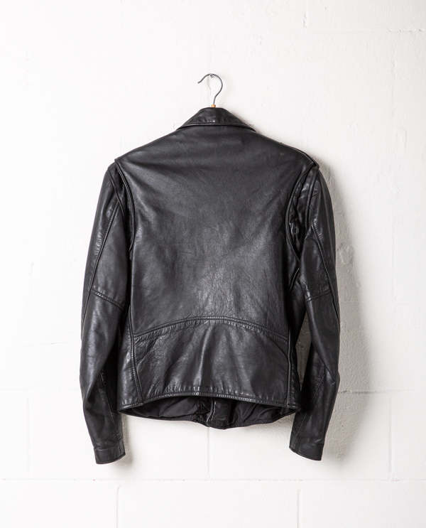 Branded Garments Leather Lined Biker Jacket | Garmentory