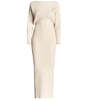 Wynn Hamlyn Accordion Knit Gown - IVORY - Thumbnail 1