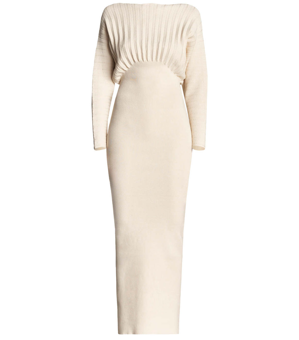 Wynn Hamlyn Accordion Knit Gown - IVORY - Image 1 of 4