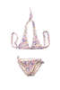 Kids Shoshanna Bow Halter Bikini - Ditsy Floral - Thumbnail 1