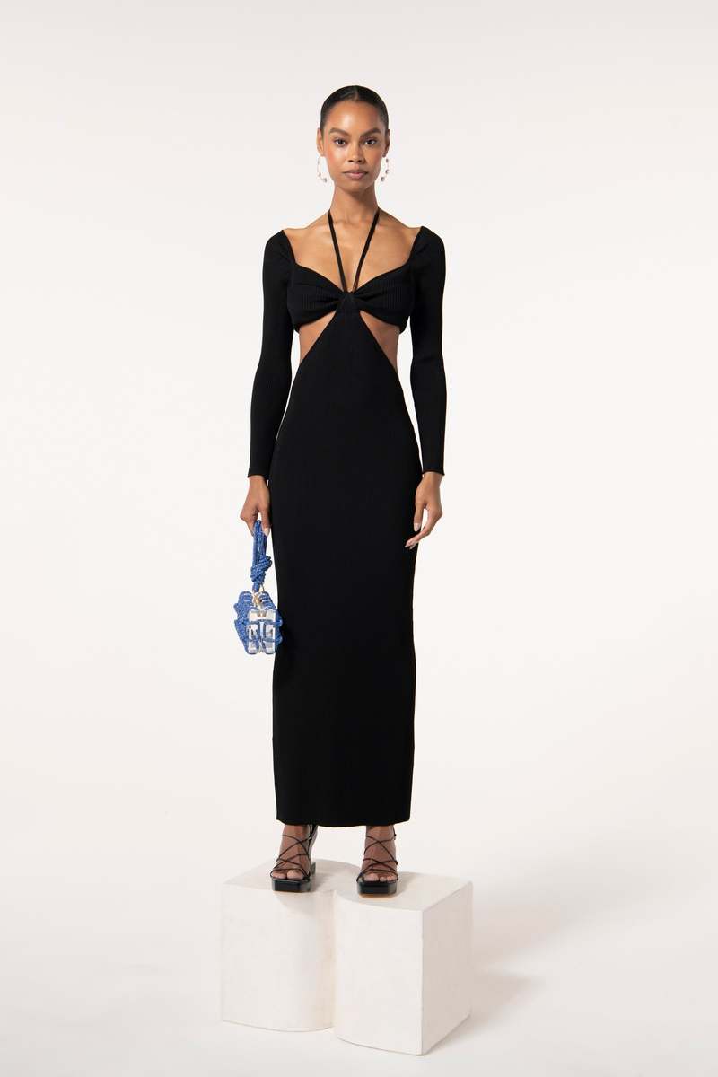 Cult Gaia Enzo Knit Dress - Black | Garmentory Cult Gaia Enzo Knit Dress - Black | Garmentory
