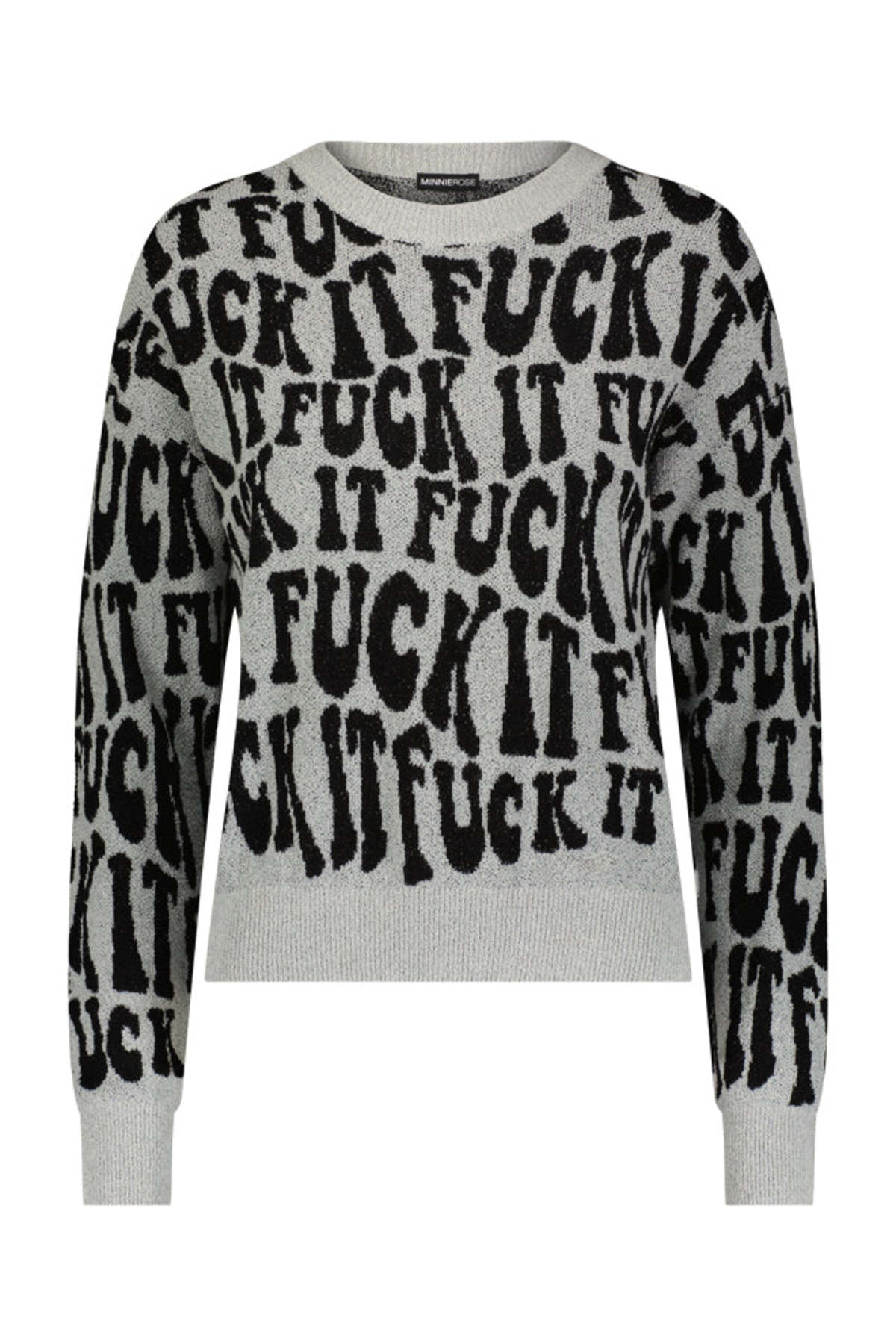 Minnie Rose F*ck It Pullover - Silver Shadow - Image 1 of 1