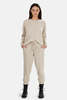 The Tile Club Florence Ribbed Cashmere Pants - Cream - Thumbnail 5