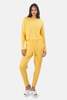 The Tile Club Florence Ribbed Cashmere Pants - Yellow - Thumbnail 5