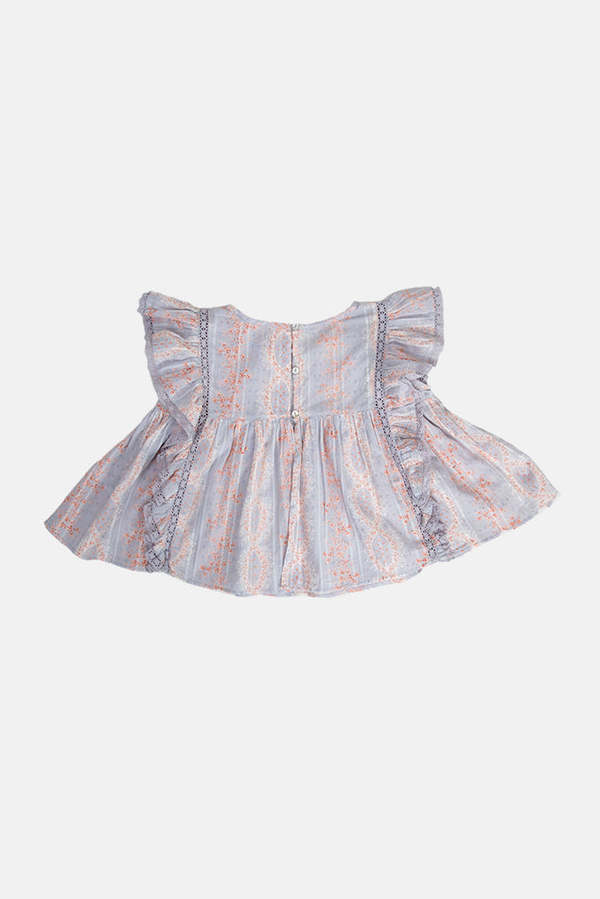 KIDS LoveShackFancy Flutter Sleeve Top