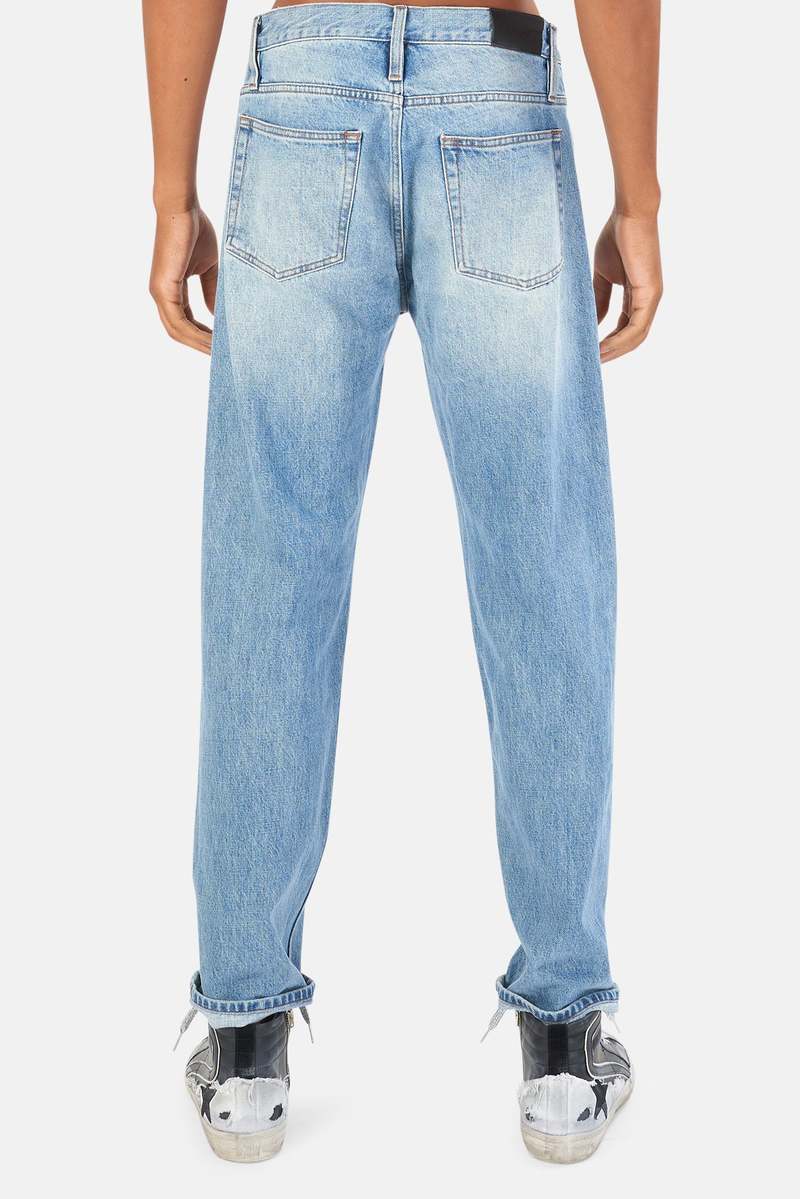 FRAME Denim Selvedge Straight Fit Jeans - Blue Washed