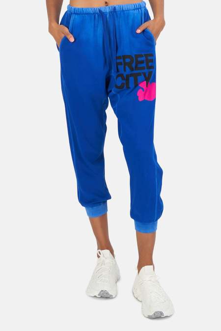 electric blue sweatpants