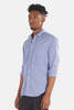 Blue&Cream Gingham Micro Check Button Down - Blue - Thumbnail 2