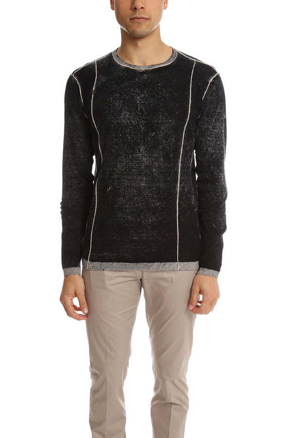 Blue&Cream Inked Crew - Black