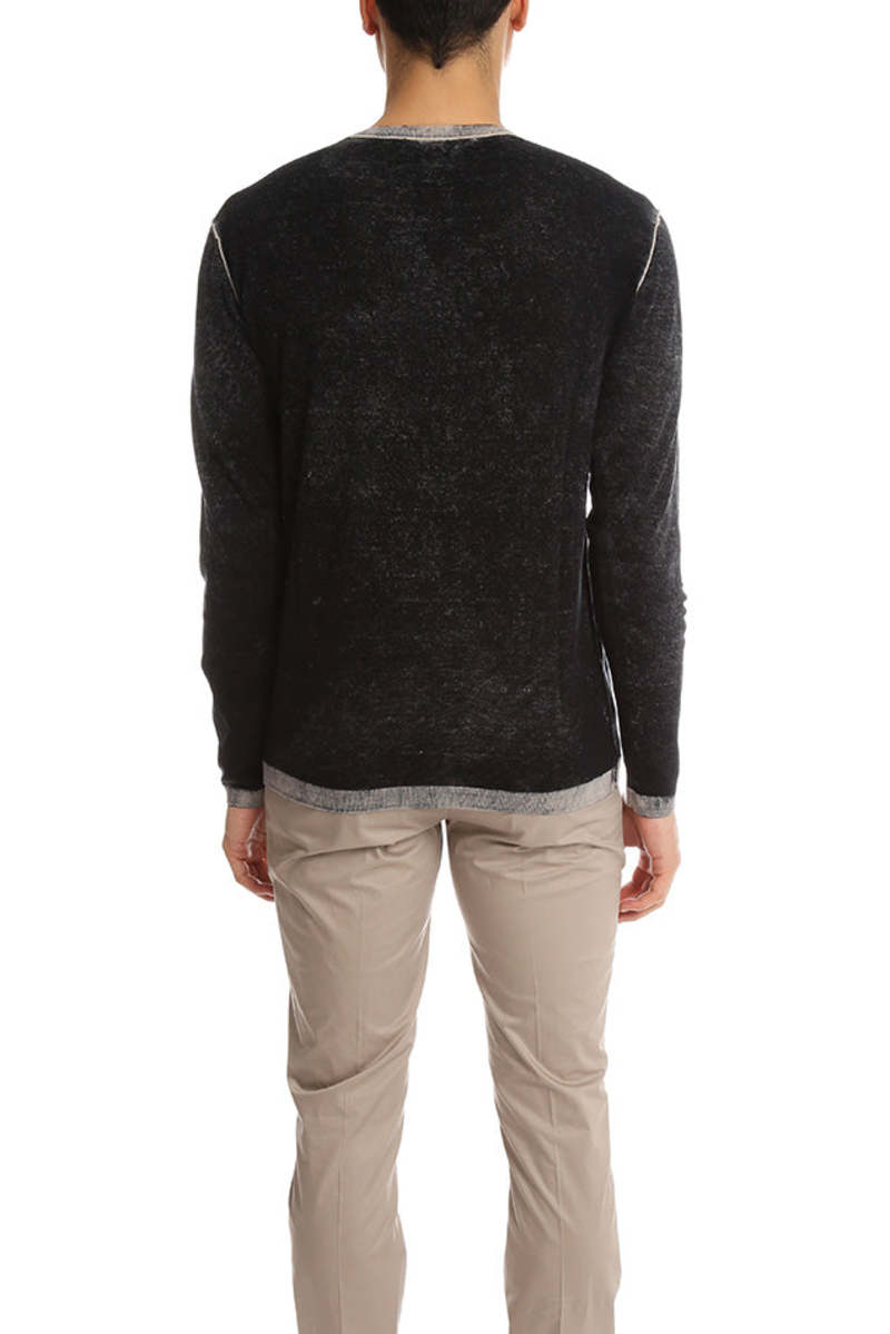 Blue&Cream Inked Crew - Black