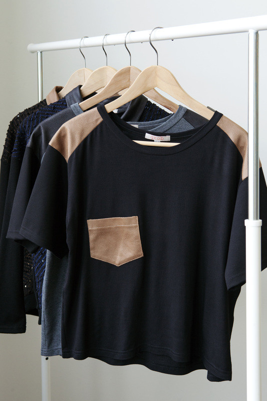 Grob Grey & Black Roxanne Tee Grob Grey & Black Roxanne Tee