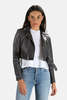 IRO Leufy Leather Jacket - Anthracite - Thumbnail 1