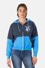 Blue&Cream Japanese Windmill Colorblock Crop Hoodie - Navy/Sky Blue - Thumbnail 1