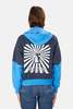 Blue&Cream Japanese Windmill Colorblock Crop Hoodie - Navy/Sky Blue - Thumbnail 3