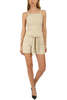 Nanushka Jiji Terry Knit Short - Sand - Thumbnail 5