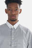 Blue&Cream Key Collar Button Down - Grey/White - Thumbnail 4