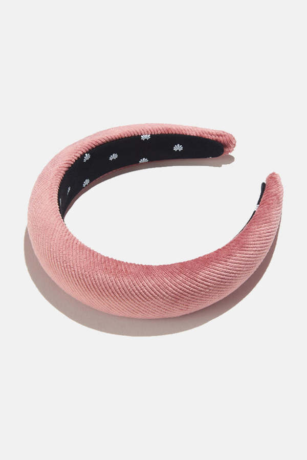 Lele Sadoughi Burgundy corduroy padded headband Lele Sadoughi Red Corduroy Pad Headband NEW | Mercari main image 4
