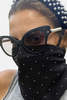 Lele Sadoughi Bandana Scarf Mask - Jet Pearl  - Thumbnail 1