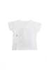 Little Eleven Paris Kate Moss V Neck Tee - White - Thumbnail 1