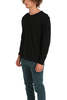 Blue&Cream Long Sleeve Henley - Black - Thumbnail 2