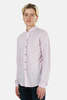 Blue&Cream Mandarin Button Down - Pink - Thumbnail 2