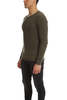 3.1 Phillip Lim Incomplete Waffle Henley LS - Military Green - Thumbnail 2