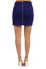 Cotton Citizen Mini Zip Skirt - Dark Purple - Thumbnail 4