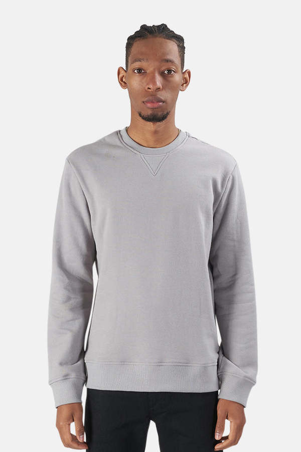 Blue&Cream Mont Blanc Crewneck - Stone