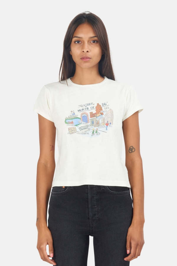 Blue&Cream North Of '86 Tee - Ecru