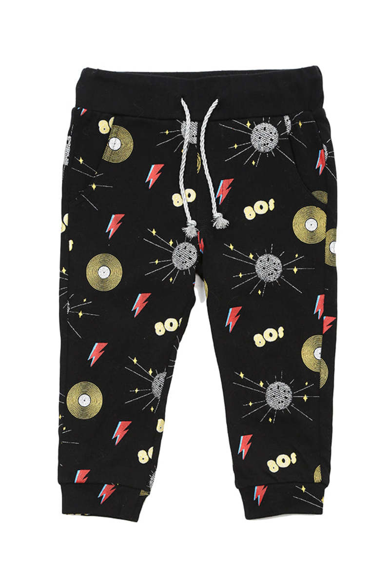 Kids Oaks of Acorn Disco Party Sweatpants - Black/Multi Kids Oaks of Acorn Disco Party Sweatpants - Black/Multi