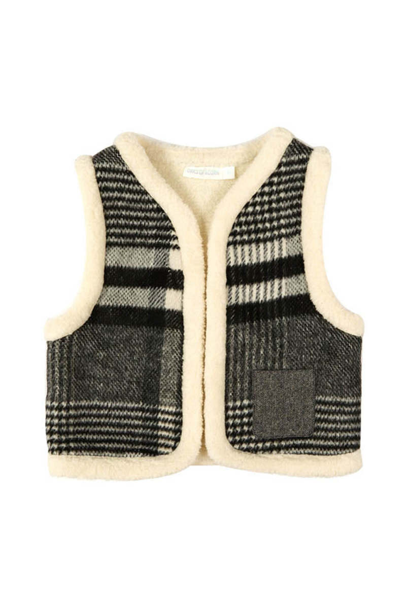 Kids Oaks of Acorn Fuzzy Monochrome Vest Kids Oaks of Acorn Fuzzy Monochrome Vest