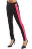 Pierre Balmain Pant - Black/Fuschia - Thumbnail 2