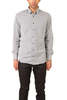 Blue&Cream Pinpoint Shirt - Black/White Stripe - Thumbnail 1