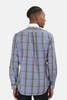 Blue&Cream Key Collar Shirt - Blue Plaid - Thumbnail 3