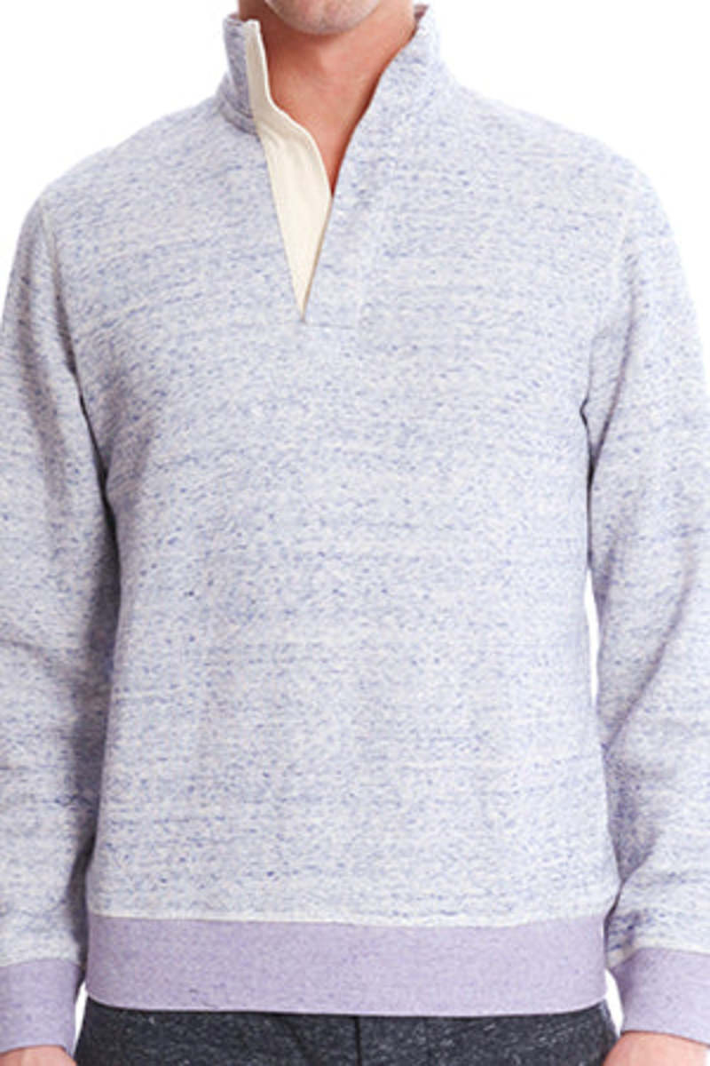 Blue&Cream Pop Collar top - Lavender