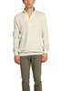 Blue&Cream Pop Collar Pullover - Soft Grey - Thumbnail 1