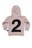 Kids NUNUNU Puffy Numbered Hoodie - Powder Pink - Thumbnail 2