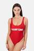 Private Party Hamptons One Piece Swimsuit - Red - Thumbnail 1