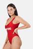 Private Party Hamptons One Piece Swimsuit - Red - Thumbnail 2