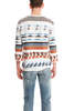 Remi Relief Linen Boarder Crewneck sweater - Off White - Thumbnail 3