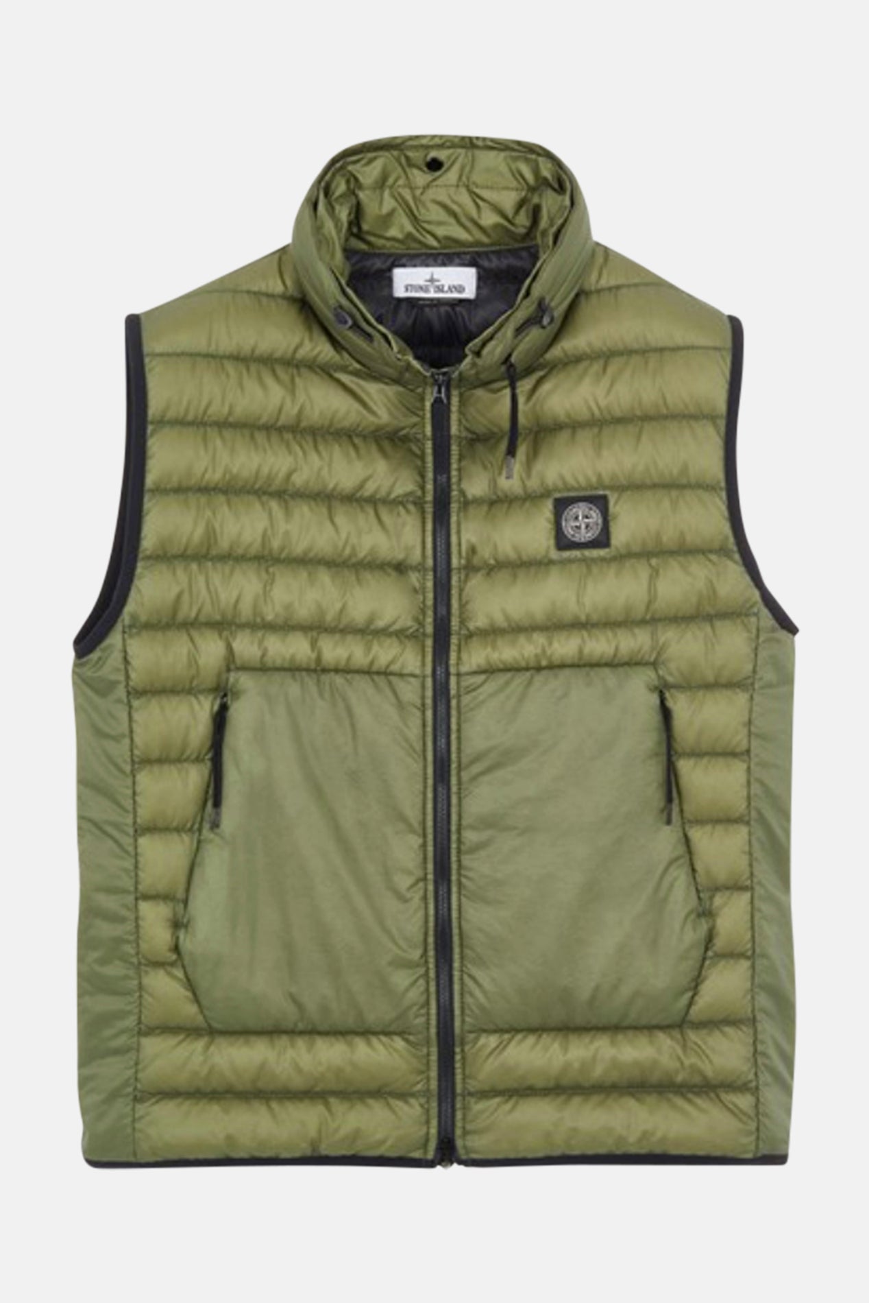 Stone Island Ripstop Nylon Down Vest - Olive Green | Garmentory