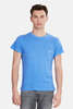 Via Spare Silk Noil Pocket Tee - Sax - Thumbnail 1