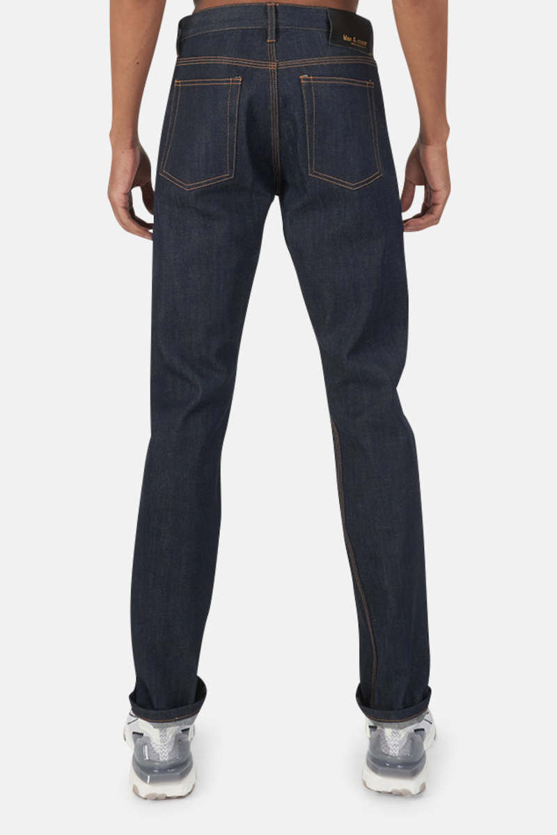 Blue&Cream Skinny Straight Raw Selvedge Denim - Indigo