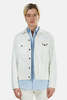 Lucien Pellat-Finet Skull Jean Jacket - White Skull/Leaf Pattern - Thumbnail 1