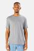 Blue&Cream Slub Tee - Medium Grey - Thumbnail 1