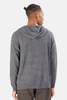 The Tile Club Stanford Zip Cashmere Hoodie - Marled Black - Thumbnail 3
