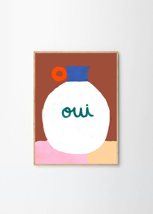 An Artful Life Matias Larrain Vase Oui Frame - Print